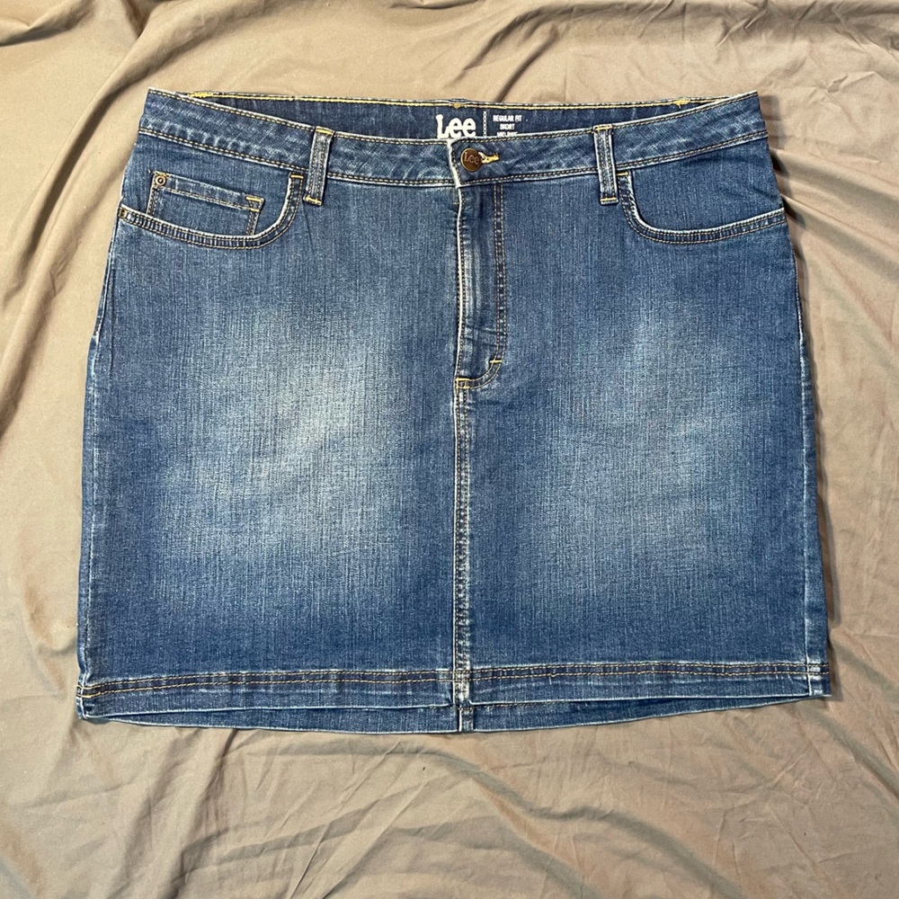 Lee Jeans Denim Mini Skort Size 18